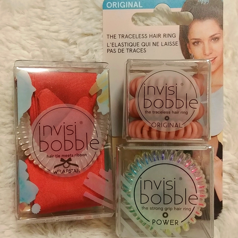 🎉2/$16 NWT 3Pc. Invisi Bobble Hair Tie Set